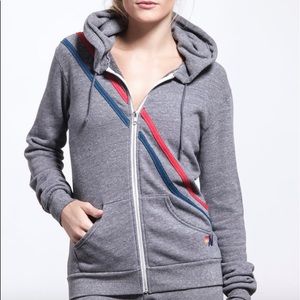 Aviator Nation pray for snow zip up hoddie